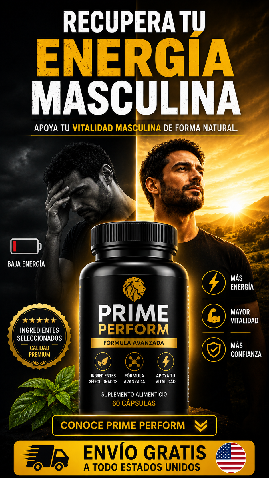 Prime Perform — ingredientes seleccionados